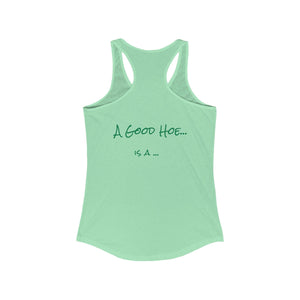 GreenThumb Women's "Dirty Hoe" Racerback Tank