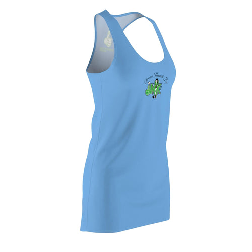GreenThumb by MK's Women's Cut & Sew Racerback Blue Dress
